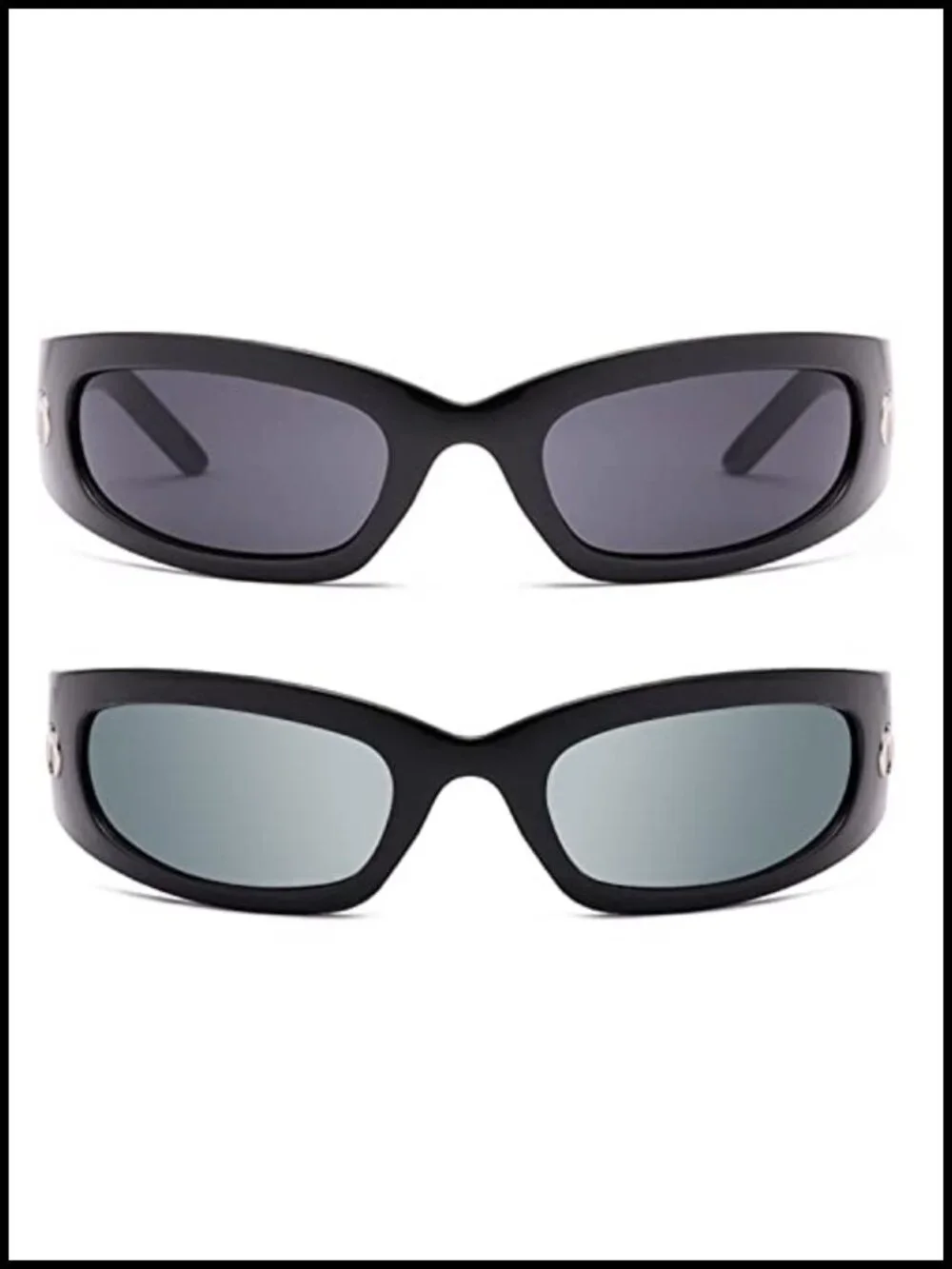 Wrap Around Sunglasses Y2K Trendy Sport Shades UV400 Protection